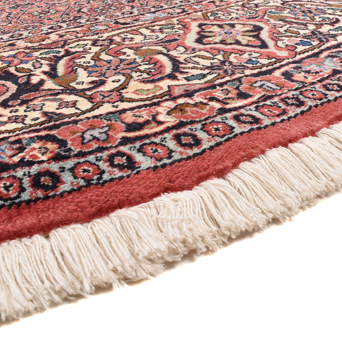 Tapis persan - Bidjar ronde - 300 x 300 cm - rouge bordeaux