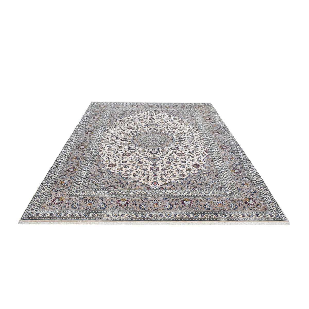 Tapis persan - Keshan - Royal - 343 x 250 cm - gris
