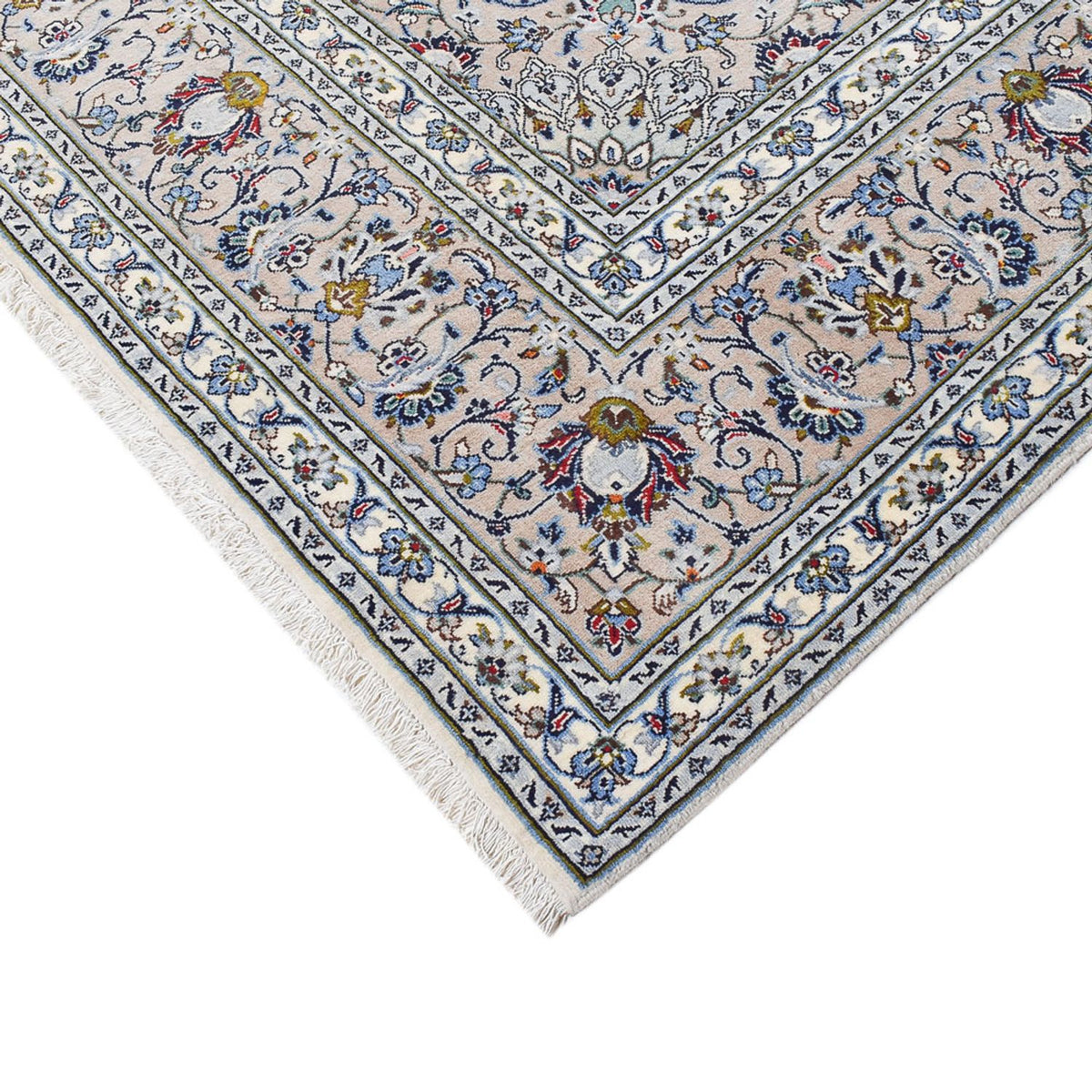 Tapis persan - Keshan - Royal - 346 x 246 cm - gris