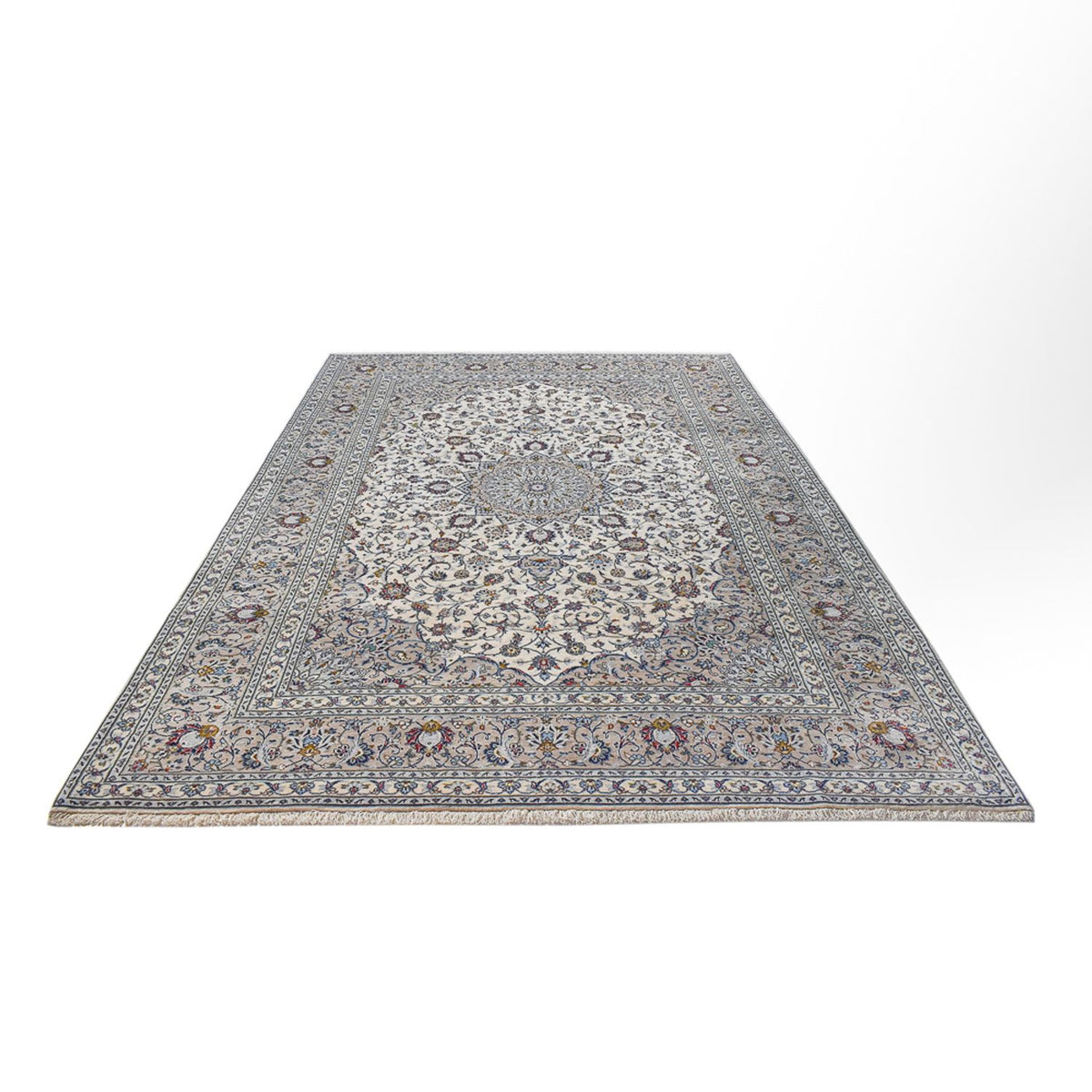 Tapis persan - Keshan - Royal - 354 x 244 cm - gris