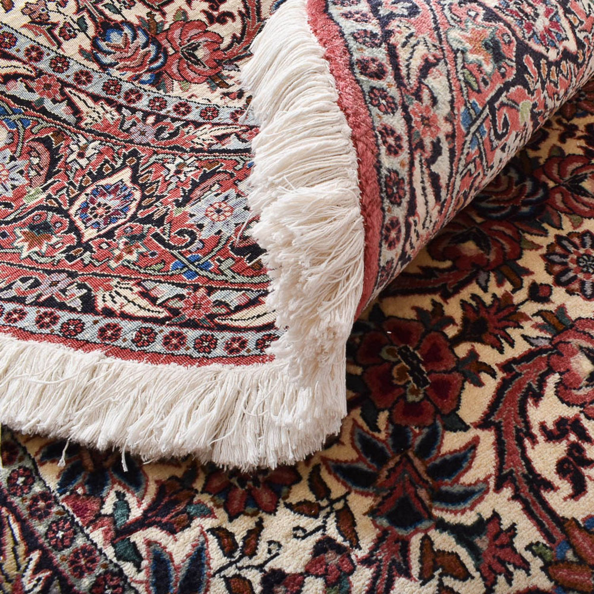 Tapis persan - Bidjar ronde  - 245 x 245 cm - rouille