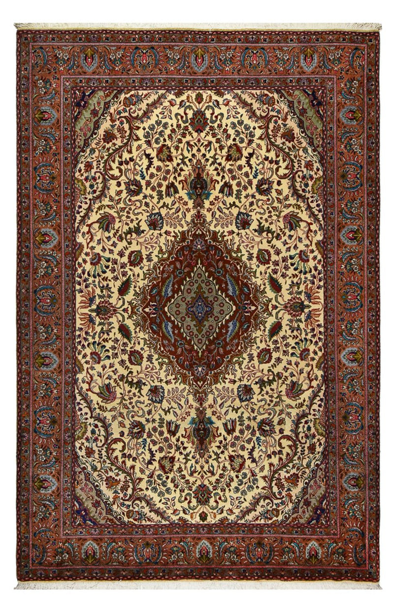 Tapis persan - Tabriz - Royal - 312 x 206 cm - beige foncé