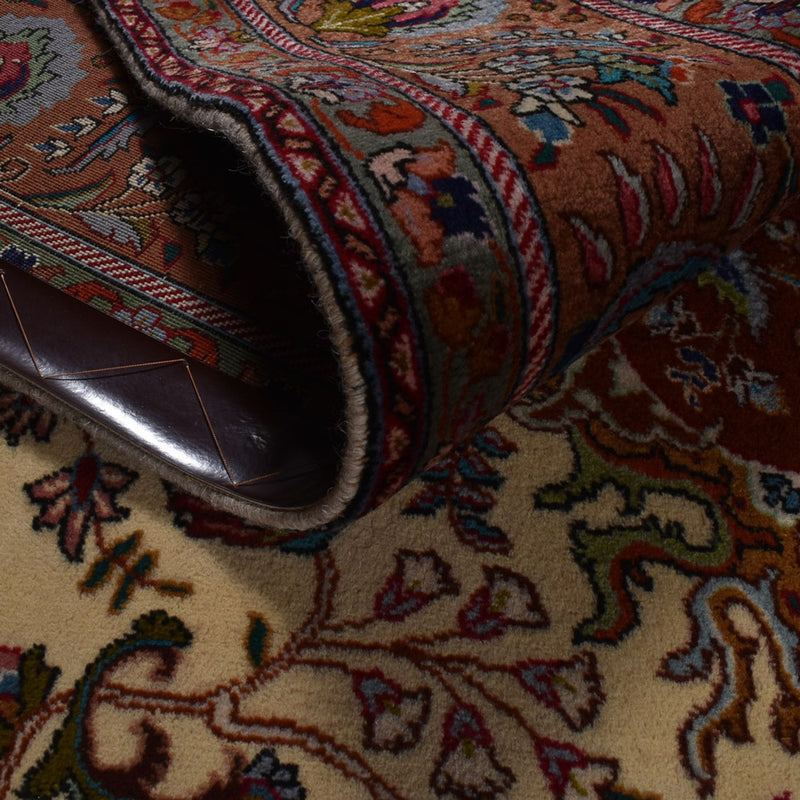 Tapis persan - Tabriz - Royal - 312 x 206 cm - beige foncé