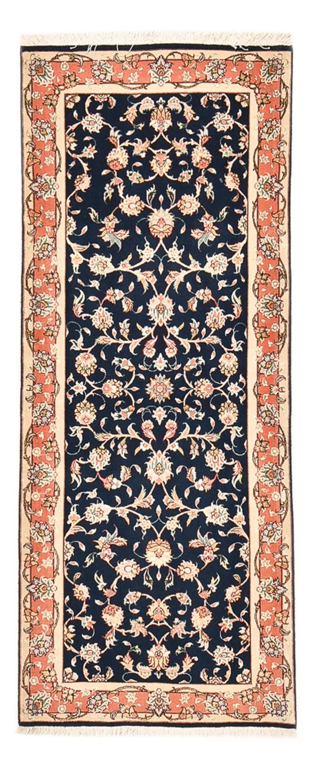 Tapis de couloir Tapis persan - Tabriz - Royal - 191 x 78 cm - bleu foncé