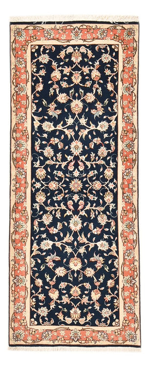 Tapis de couloir Tapis persan - Tabriz - Royal - 191 x 78 cm - bleu foncé