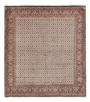Tapis persan - Bidjar - 243 x 210 cm - marron clair