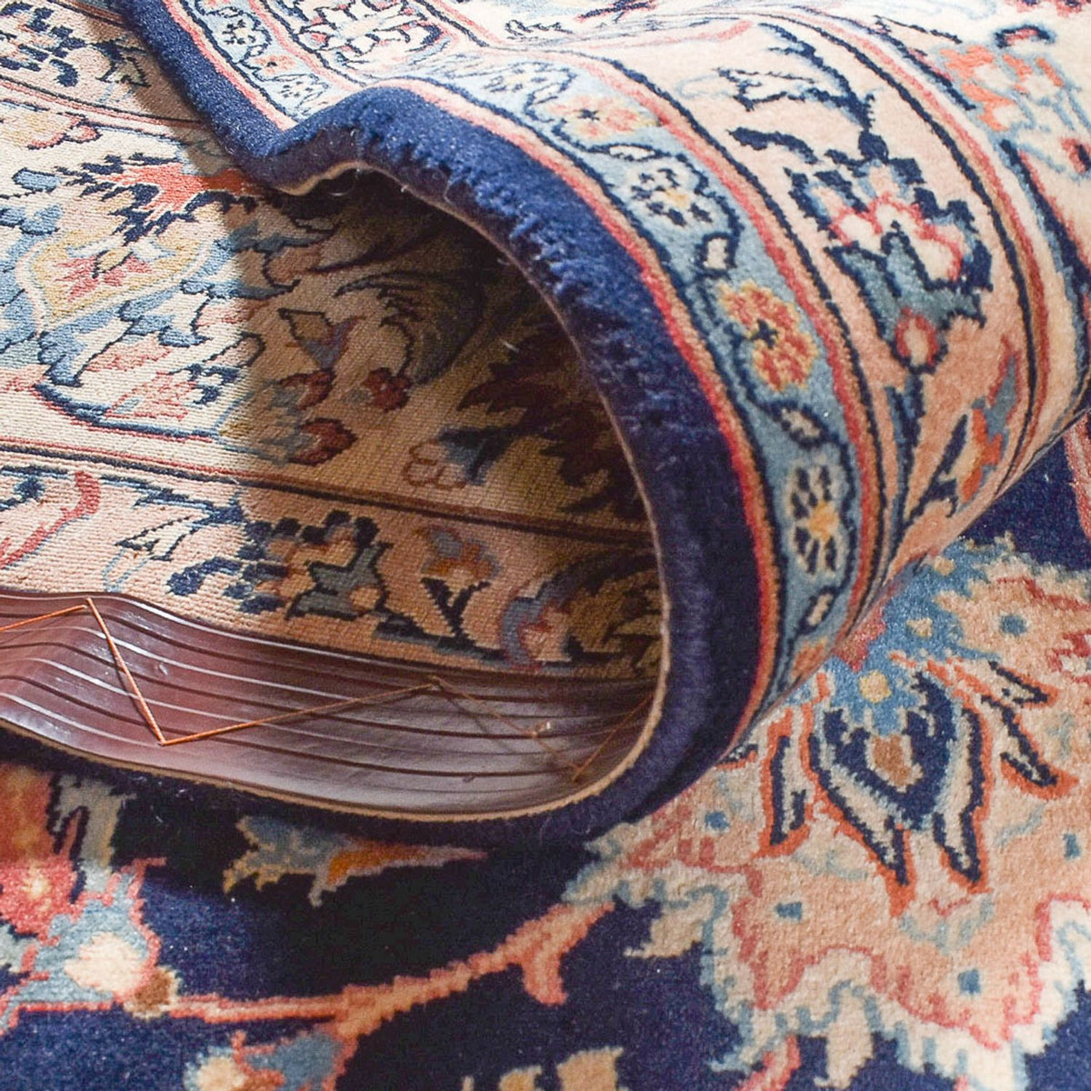 Tapis persan - Classique - 368 x 244 cm - bleu foncé