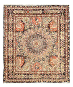 Tapis persan - Tabriz - Royal - 300 x 251 cm - beige clair