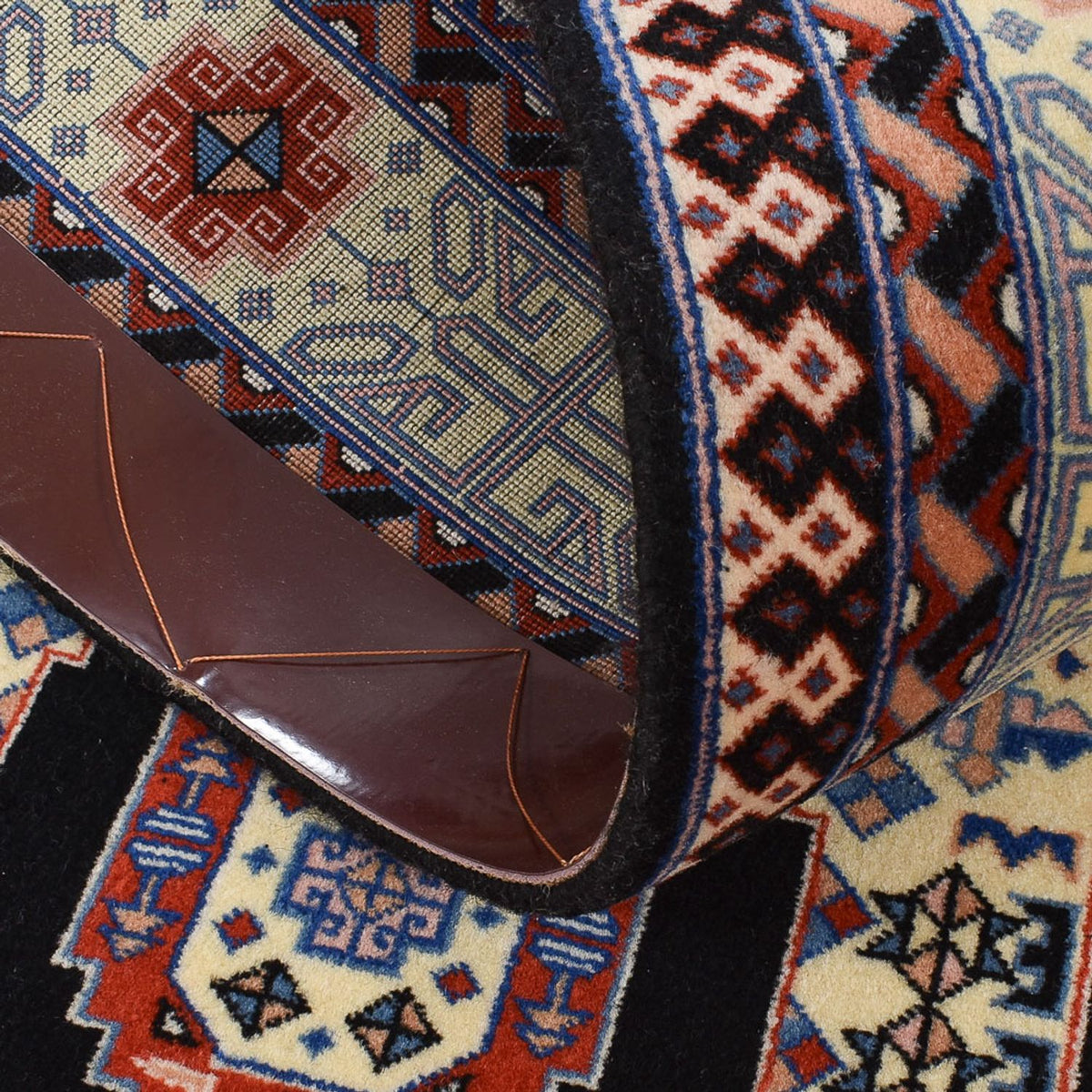 Tapis de couloir Tapis persan - Tabriz - Premium - 305 x 75 cm - bleu foncé