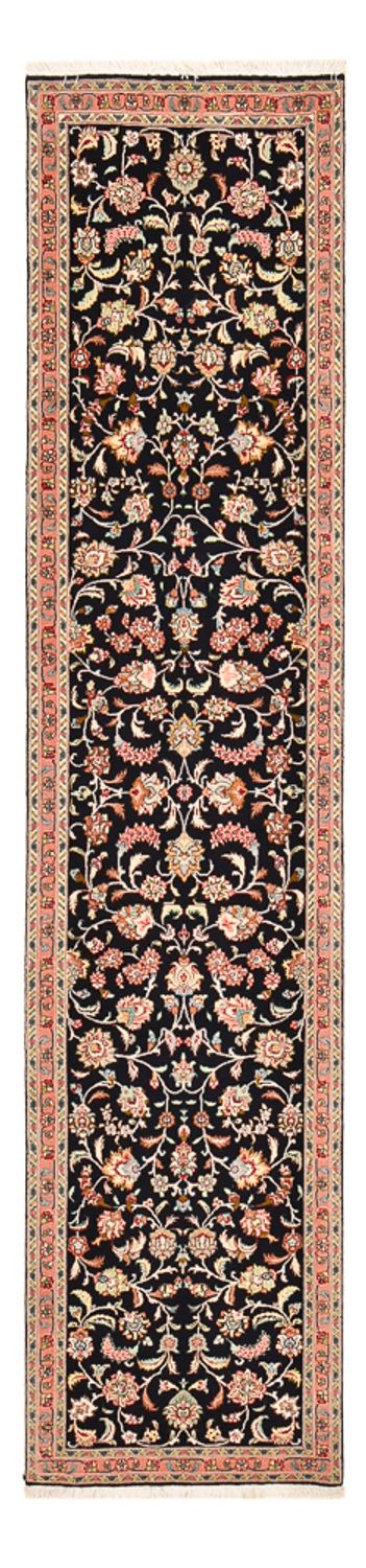 Tapis de couloir Tapis persan - Tabriz - Premium - 290 x 69 cm - bleu foncé