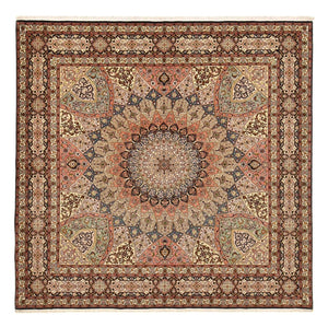 Tapis persan - Tabriz - Royal - 263 x 252 cm - beige foncé