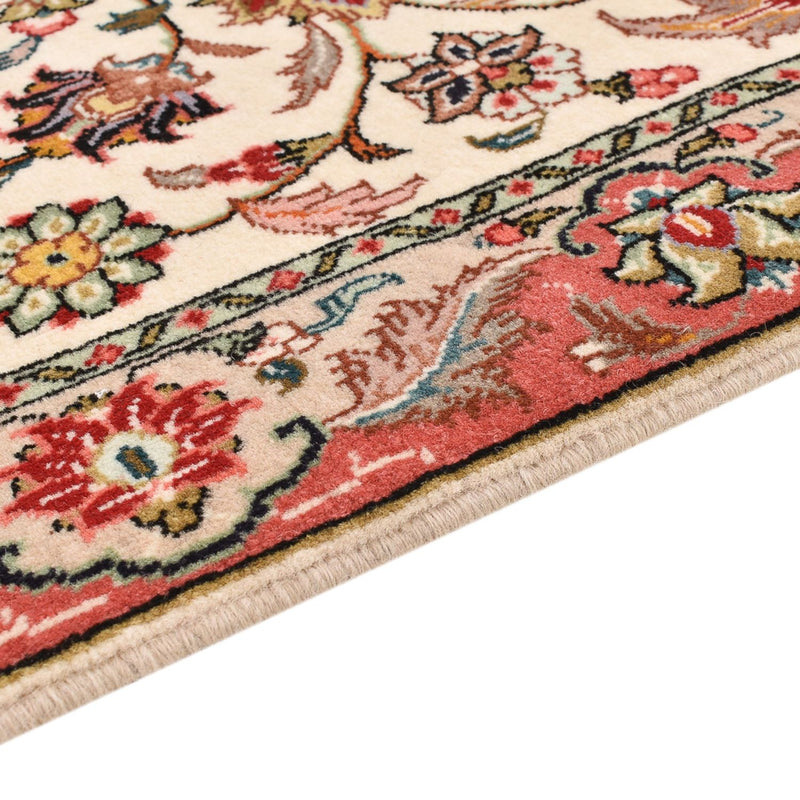 Tapis de couloir Tapis persan - Tabriz - Royal - 202 x 69 cm - crème