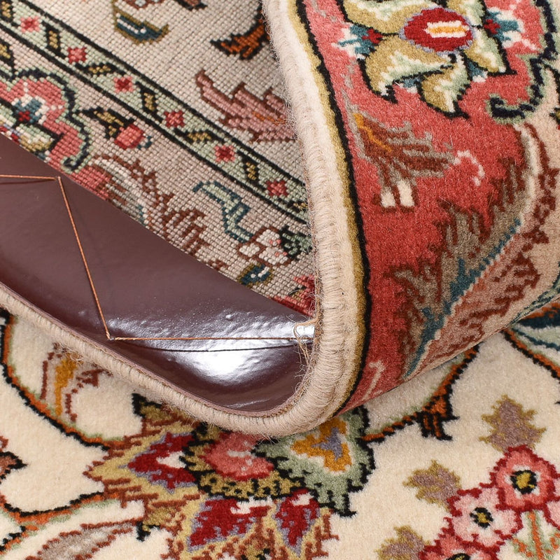 Tapis de couloir Tapis persan - Tabriz - Royal - 202 x 69 cm - crème