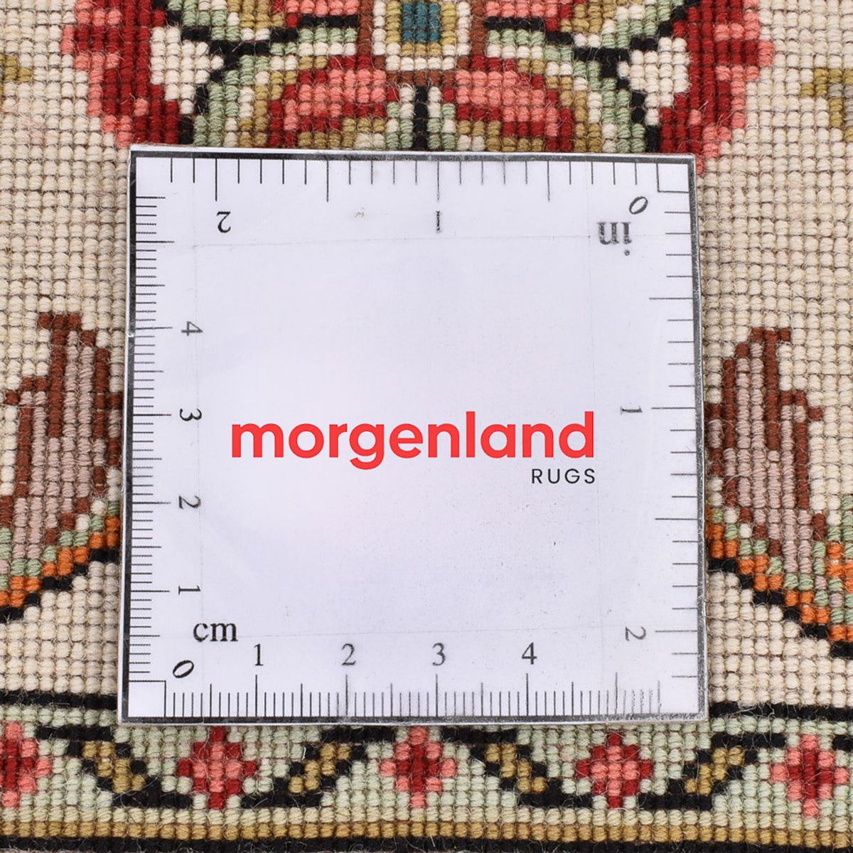 Tapis de couloir Tapis persan - Tabriz - Royal - 202 x 69 cm - crème