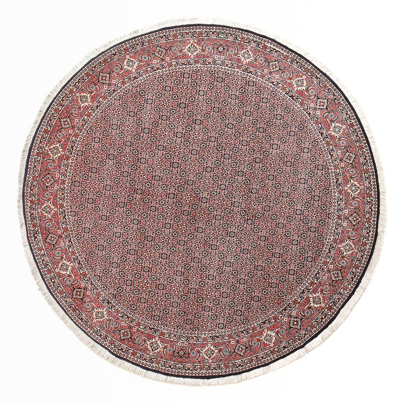 Tapis persan - Bidjar ronde  - 255 x 255 cm - rouille