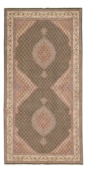 Tapis de couloir Tapis persan - Tabriz - Premium - 404 x 203 cm - sable