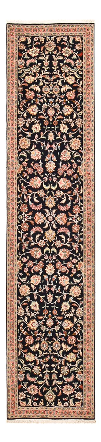 Tapis de couloir Tapis persan - Tabriz - Premium - 300 x 67 cm - bleu foncé