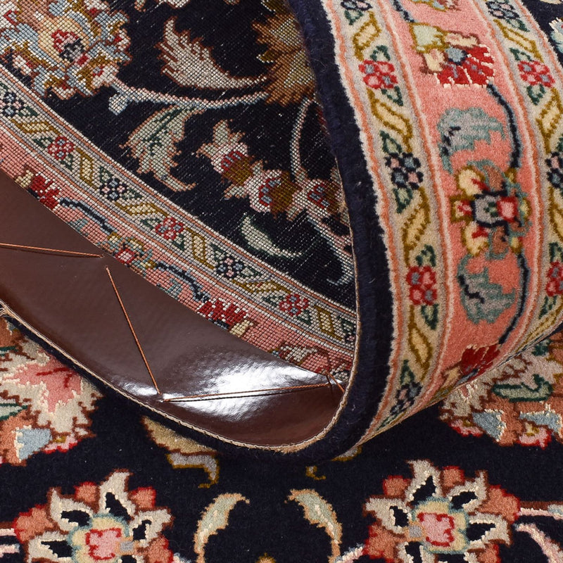 Tapis de couloir Tapis persan - Tabriz - Premium - 300 x 67 cm - bleu foncé