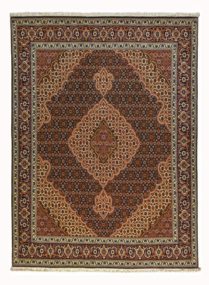 Tapis persan - Tabriz - Royal - 202 x 152 cm - marron
