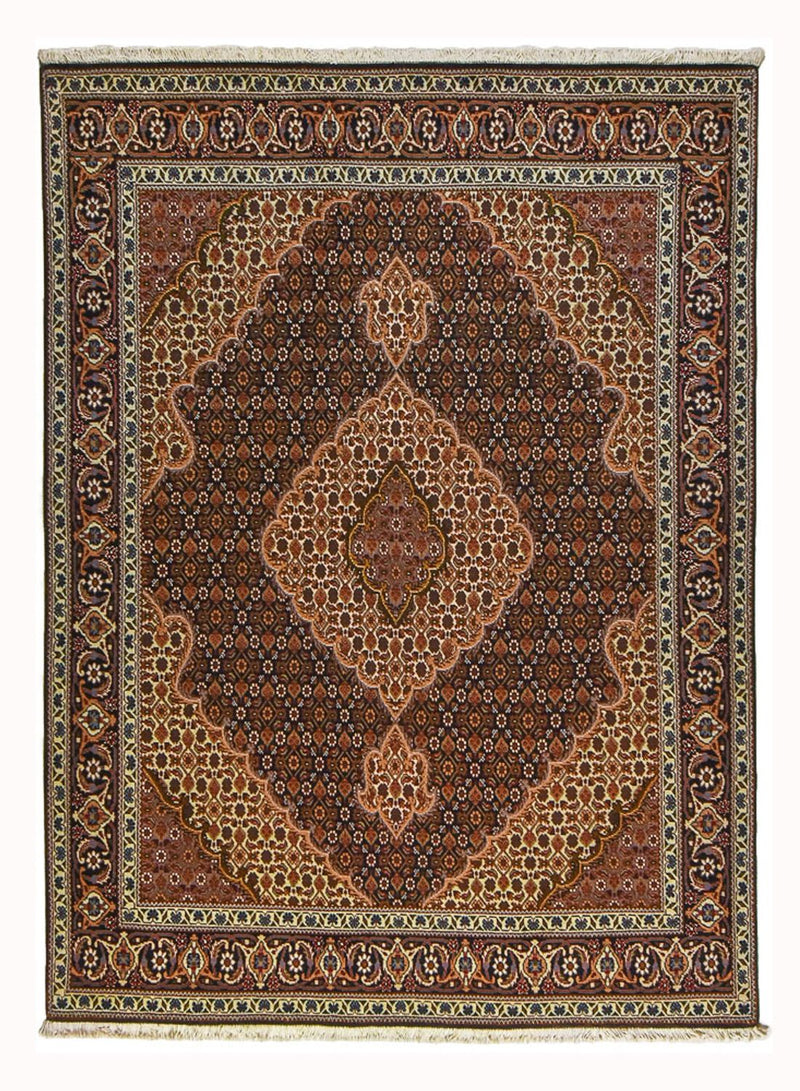 Tapis persan - Tabriz - Royal - 202 x 152 cm - marron