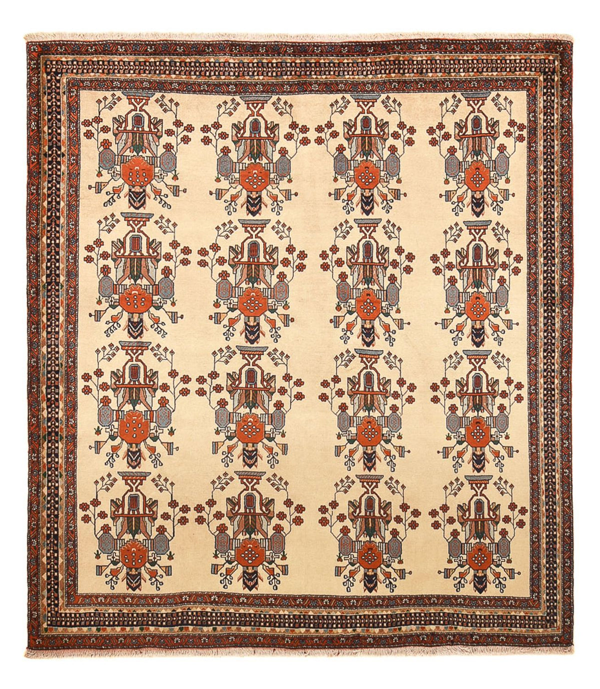 Tapis persan - Nomadic - 230 x 195 cm - beige