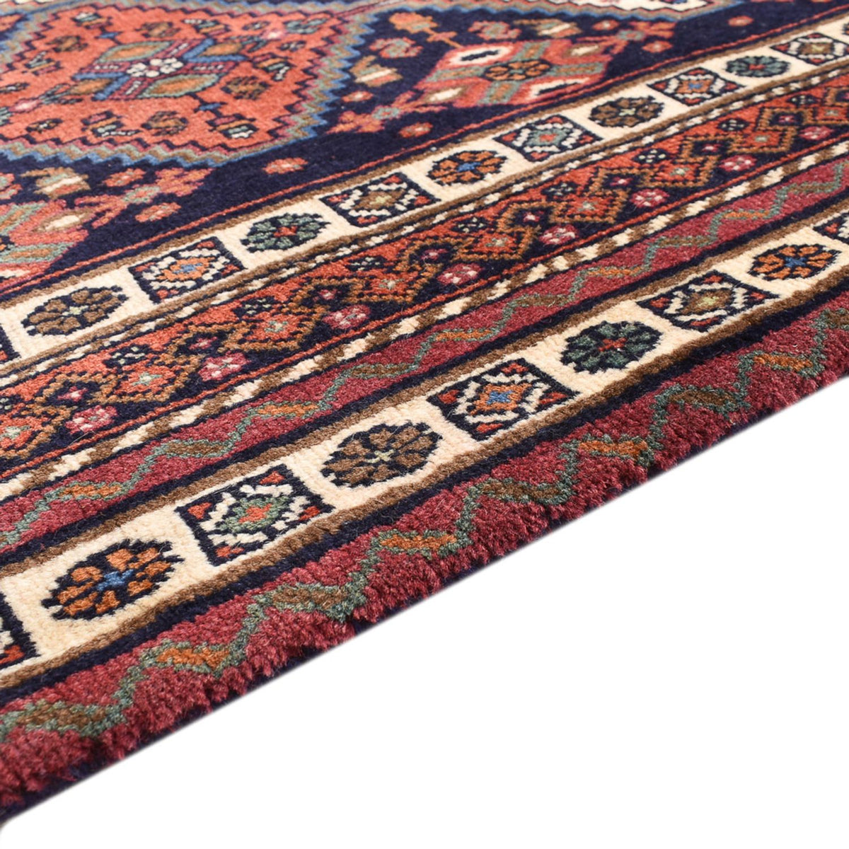 Tapis persan - Nomadic - 245 x 178 cm - rouge clair
