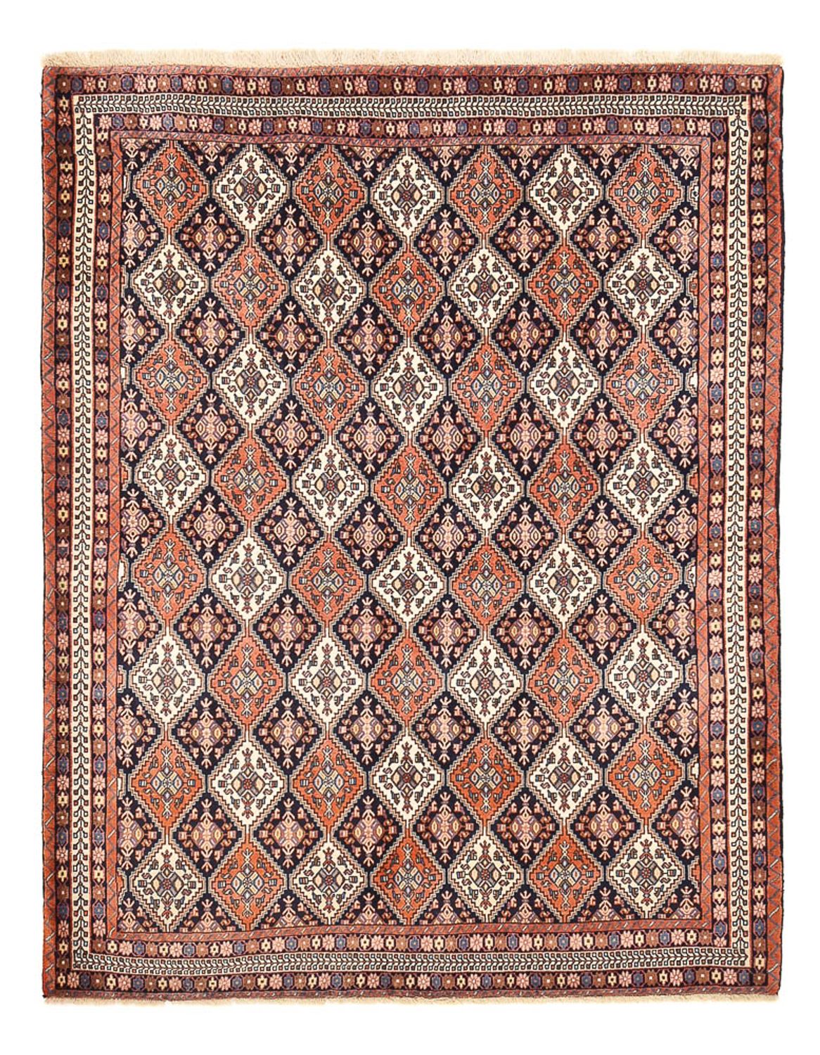 Tapis persan - Nomadic - 241 x 180 cm - rouge clair