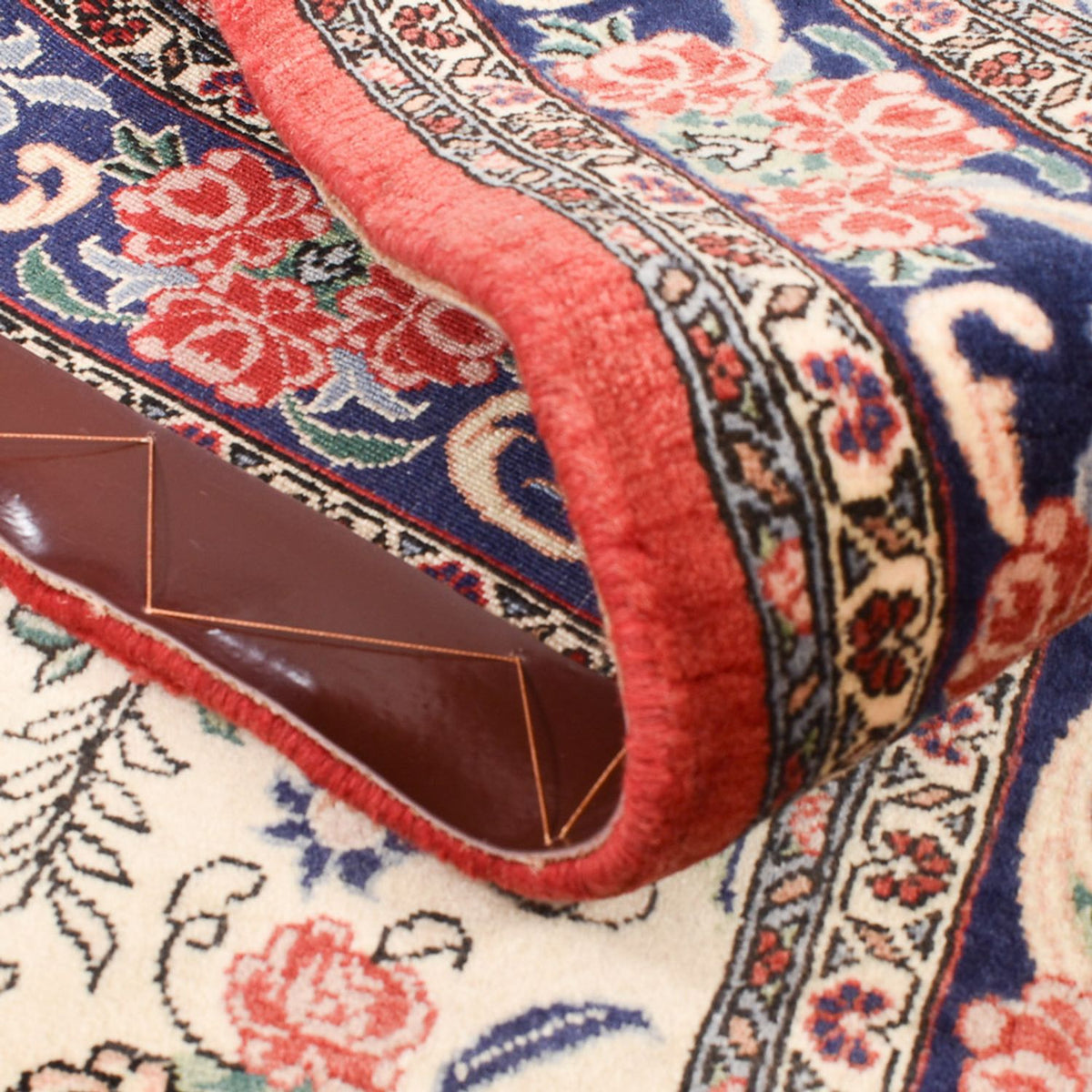 Tapis de couloir Tapis persan - Bidjar - 220 x 80 cm - crème