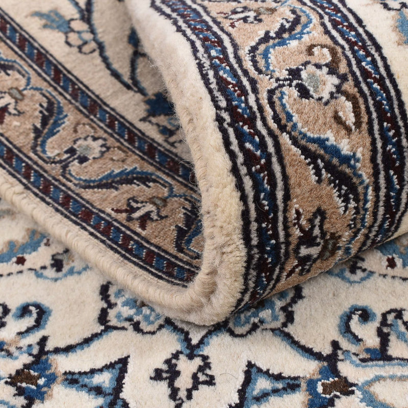 Tapis de couloir Tapis persan - Nain - Royal - 190 x 60 cm - crème