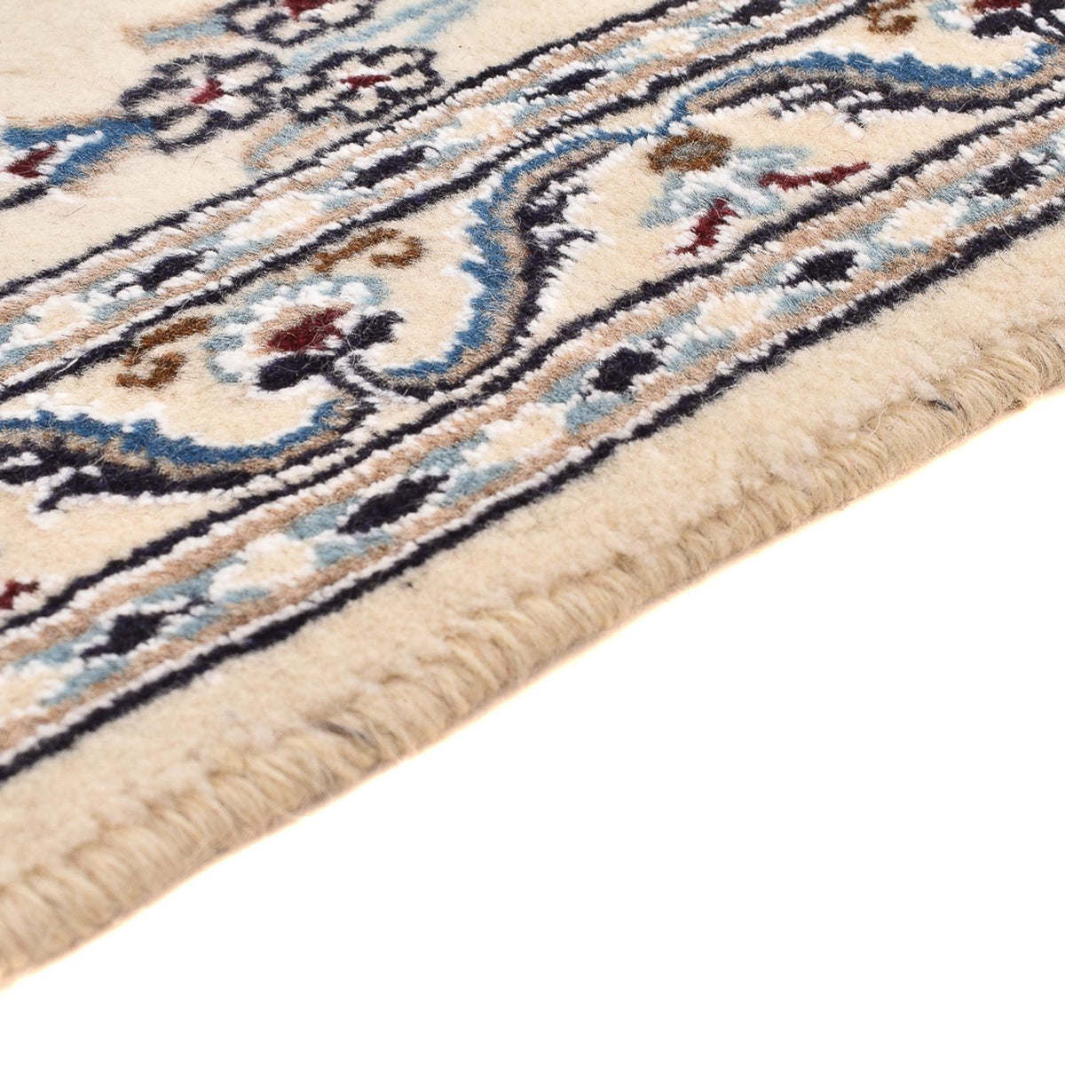 Tapis de couloir Tapis persan - Nain - Royal - 192 x 58 cm - crème