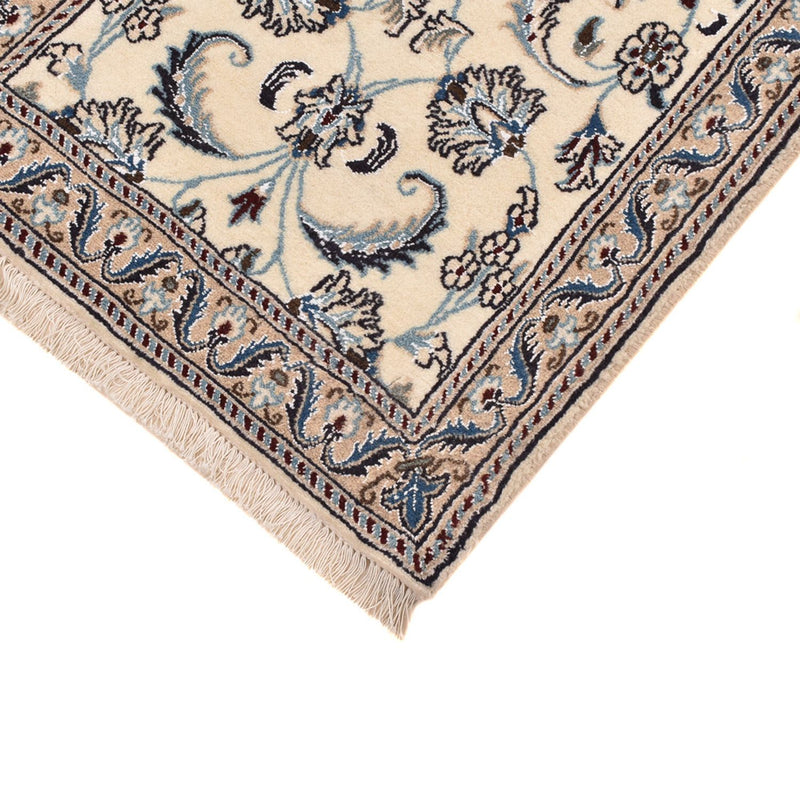 Tapis de couloir Tapis persan - Nain - Royal - 193 x 62 cm - crème