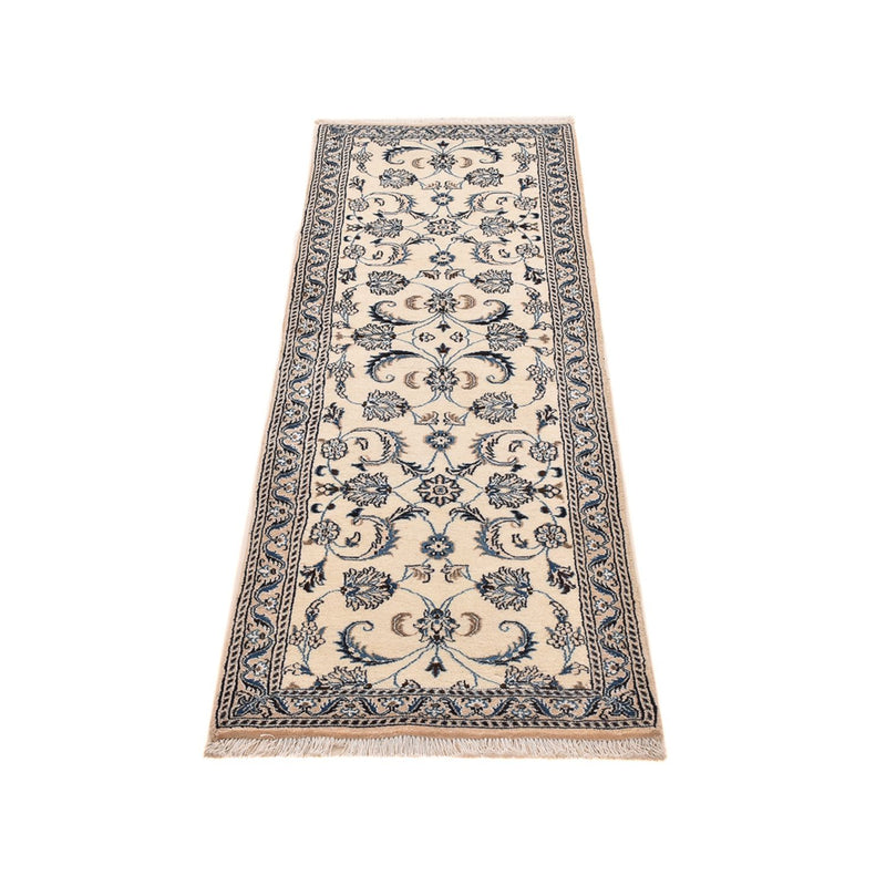 Tapis de couloir Tapis persan - Nain - Royal - 190 x 59 cm - crème