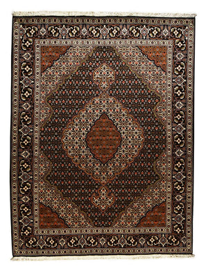 Tapis persan - Tabriz - Royal - 205 x 153 cm - marron foncé