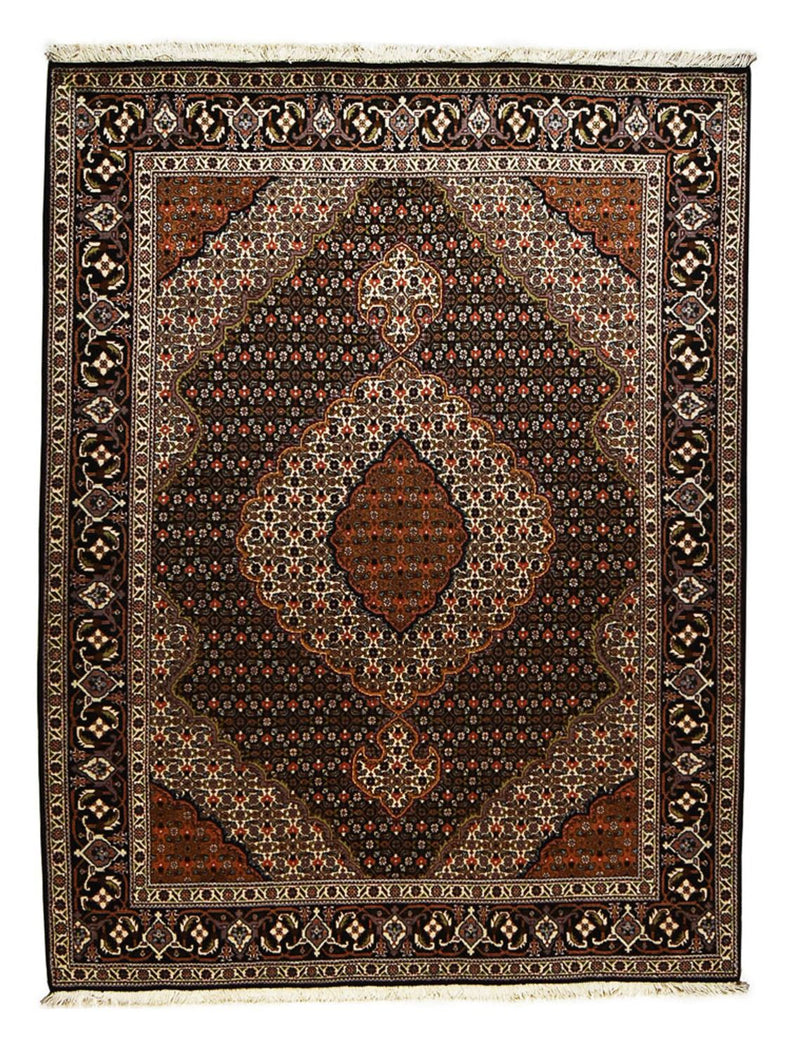 Tapis persan - Tabriz - Royal - 205 x 153 cm - marron foncé