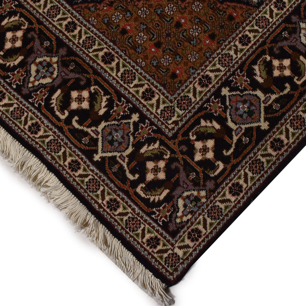 Tapis persan - Tabriz - Royal - 205 x 153 cm - marron foncé