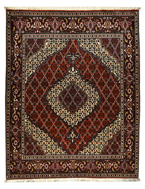 Tapis persan - Tabriz - Royal - 200 x 155 cm - rouge foncé