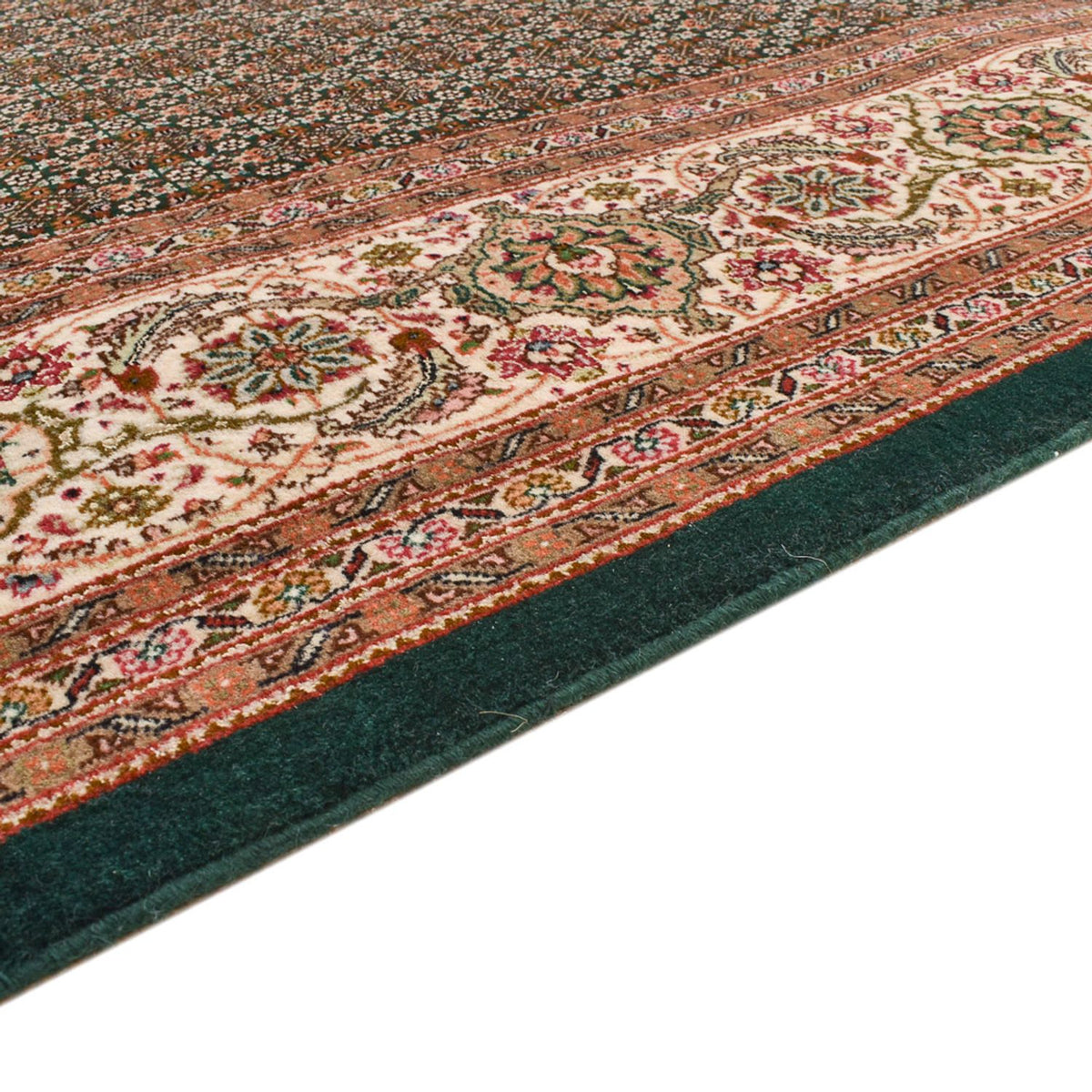 Tapis de couloir Tapis persan - Tabriz - Royal - 404 x 200 cm - sable