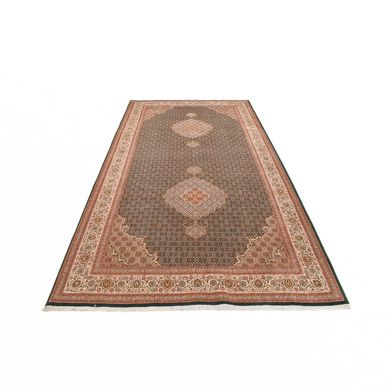 Tapis de couloir Tapis persan - Tabriz - Royal - 404 x 200 cm - sable
