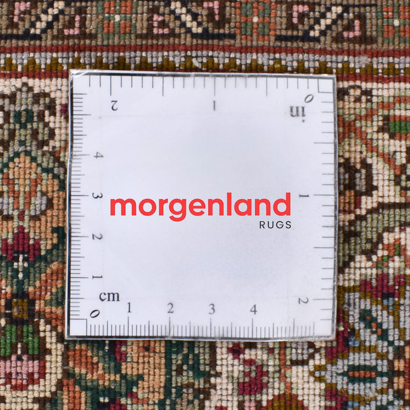 Tapis de couloir Tapis persan - Tabriz - Royal - 404 x 200 cm - sable