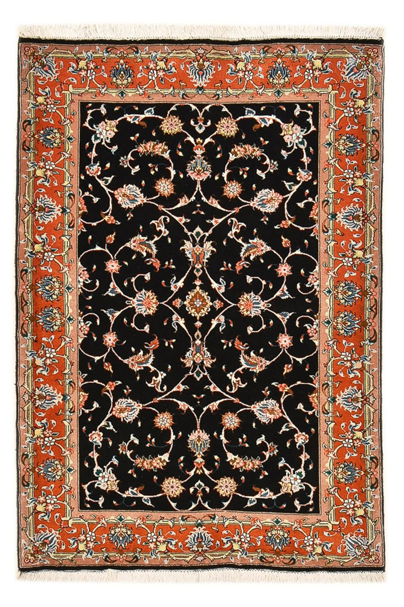 Tapis persan - Tabriz - Royal - 150 x 102 cm - bleu foncé