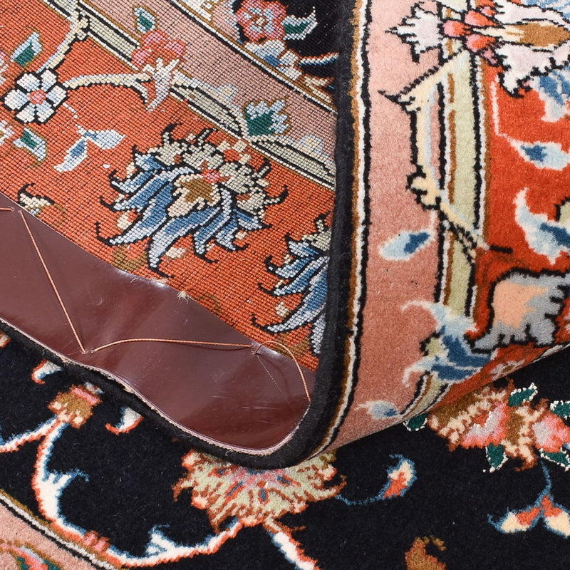 Tapis persan - Tabriz - Royal - 150 x 102 cm - bleu foncé