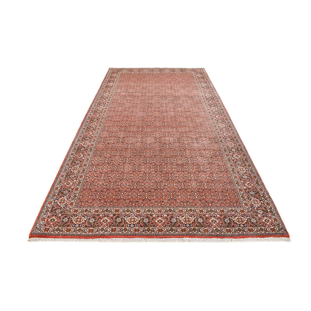 Tapis persan - Bidjar originale - 393 x 205 cm - rouille