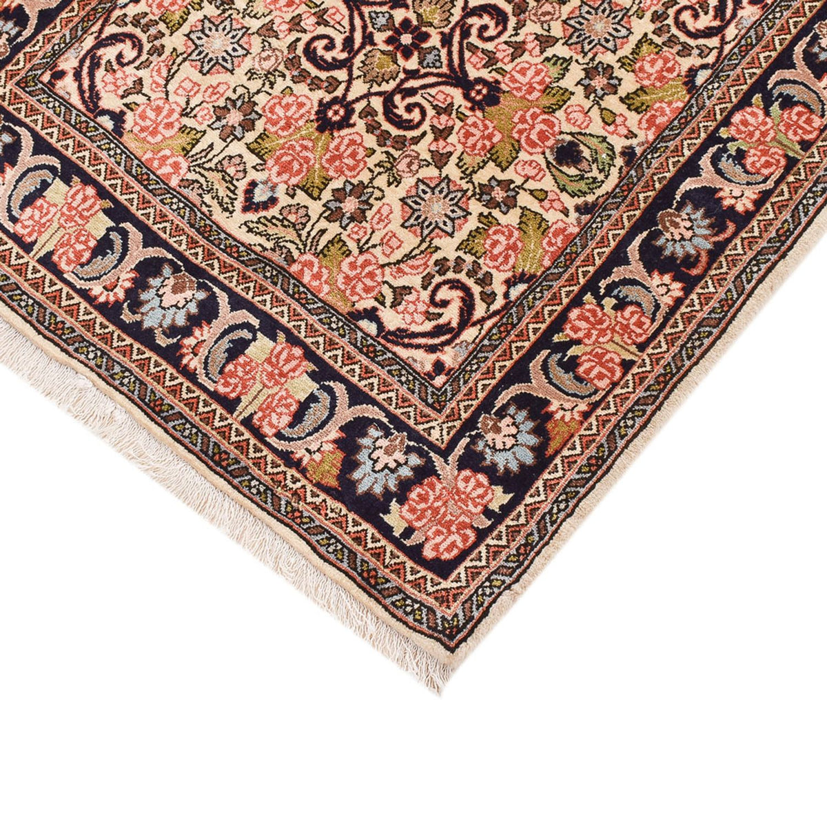 Tapis de couloir Tapis persan - Bidjar - 298 x 82 cm - beige