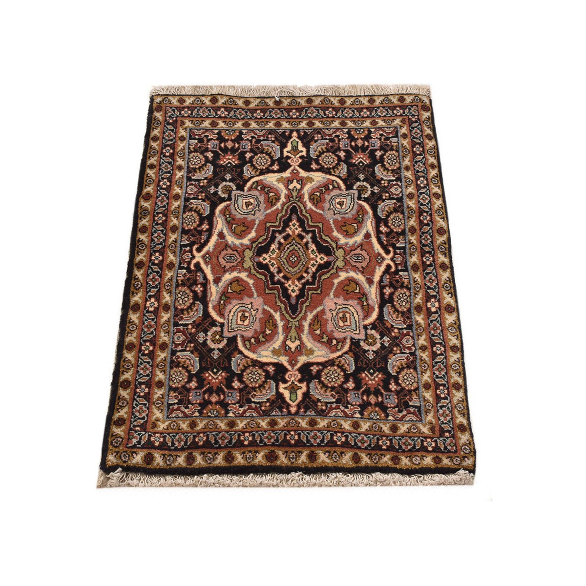 Tapis persan - Bidjar - 70 x 50 cm - beige foncé
