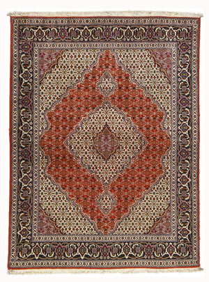 Tapis persan - Tabriz - Royal - 201 x 151 cm - rouge
