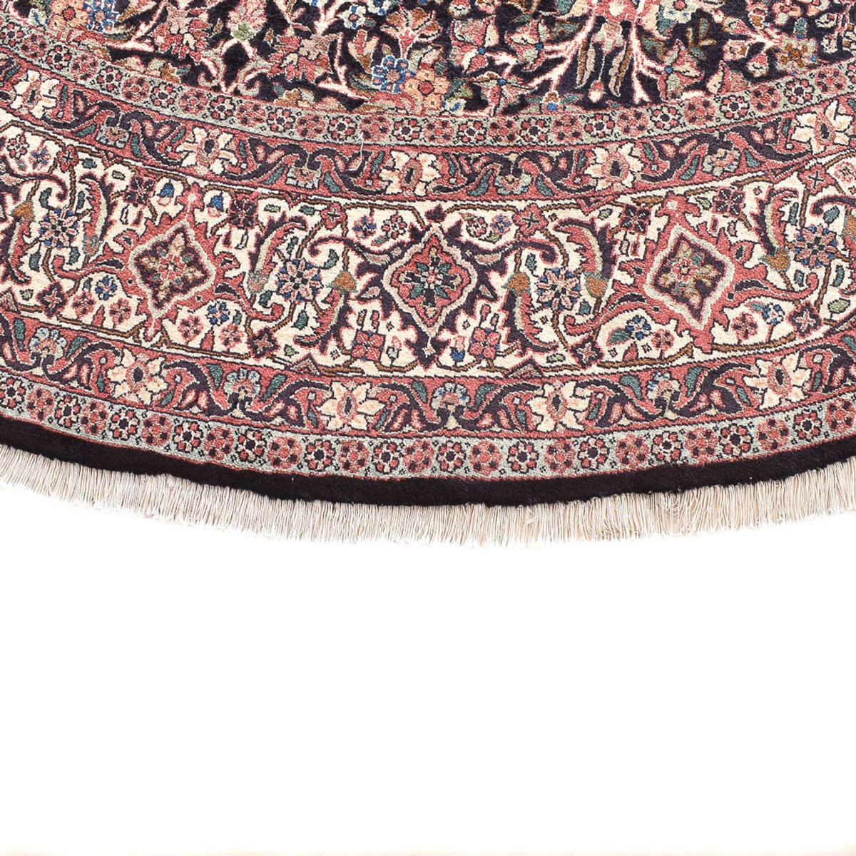 Tapis persan - Bidjar ronde  - 250 x 250 cm - rouge clair