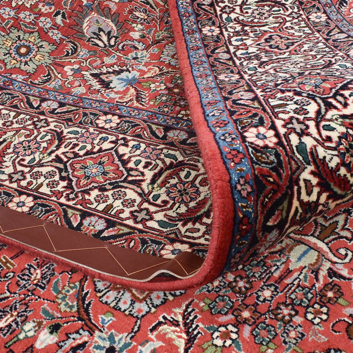 Tapis de couloir Tapis persan - Bidjar - 404 x 206 cm - rouille