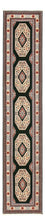 Tapis de couloir Tapis persan - Tabriz - Premium - 370 x 75 cm - bleu foncé