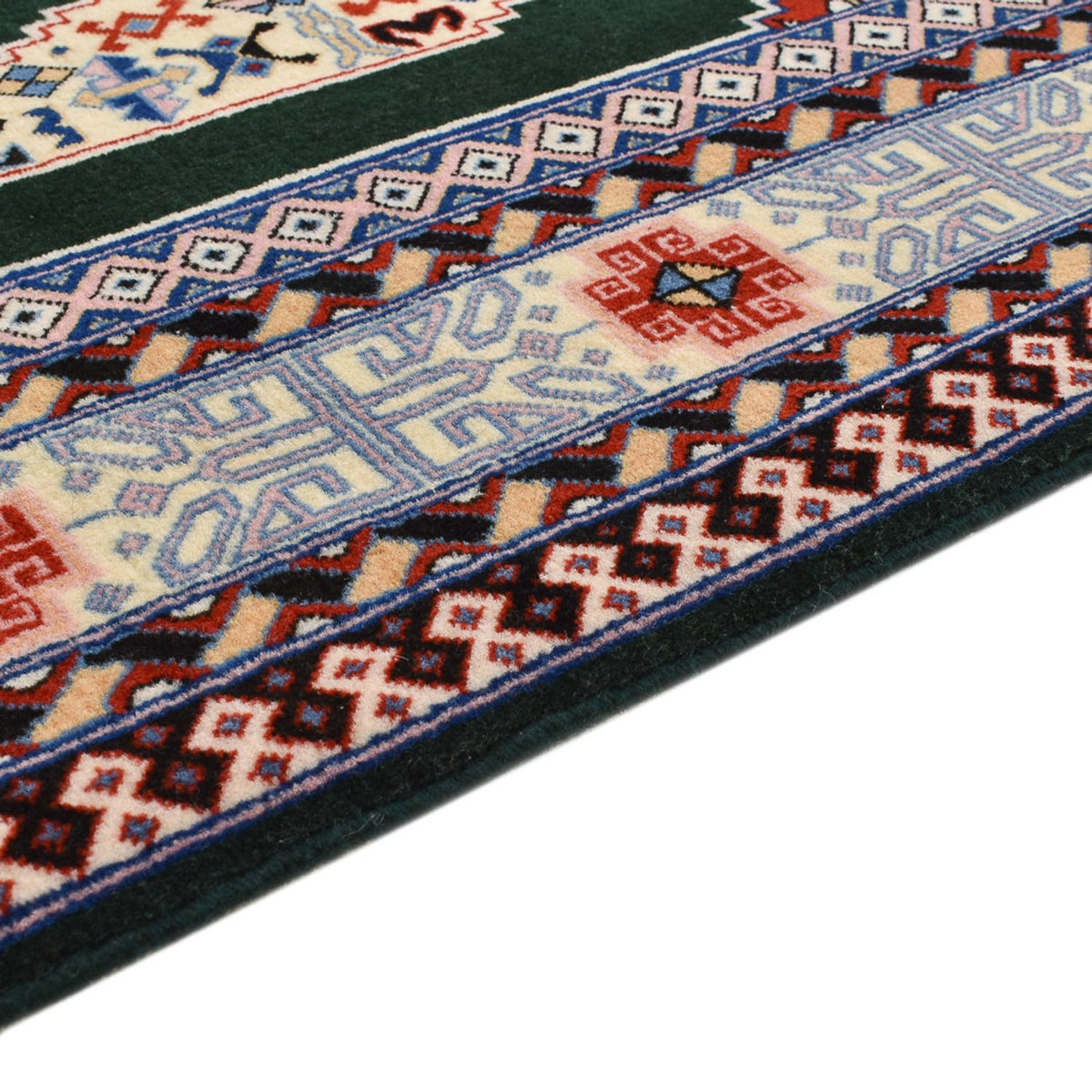 Tapis de couloir Tapis persan - Tabriz - Premium - 370 x 75 cm - bleu foncé