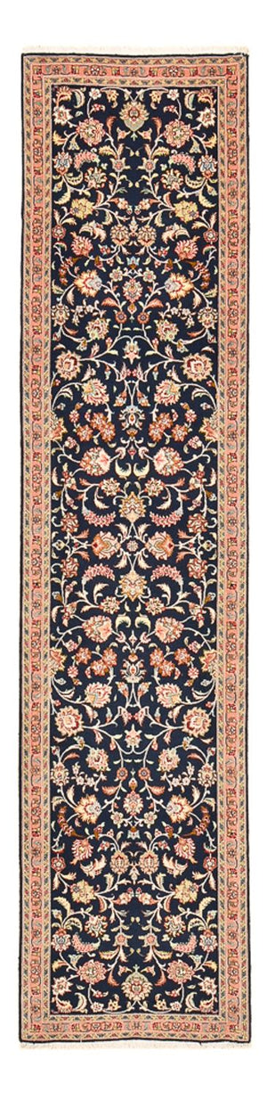 Tapis de couloir Tapis persan - Tabriz - Premium - 300 x 68 cm - bleu foncé